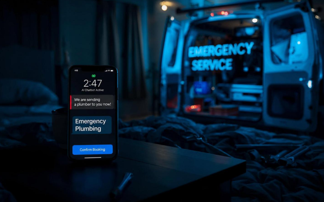How Plumbers & HVAC Techs Are Using AI Chatbots to Book 2 AM Emergency Calls